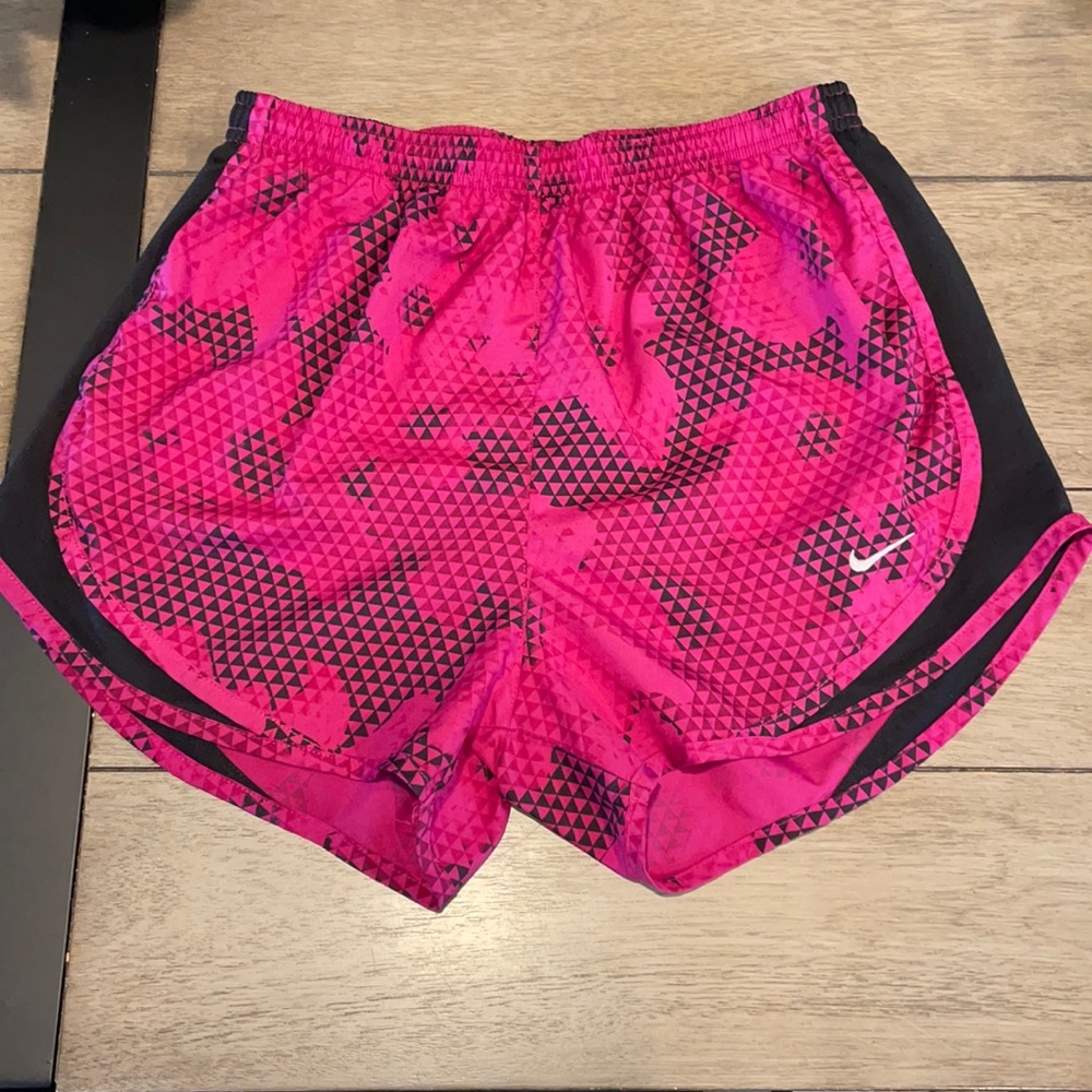 Pink and Black Nike Tempo Shorts Size Small